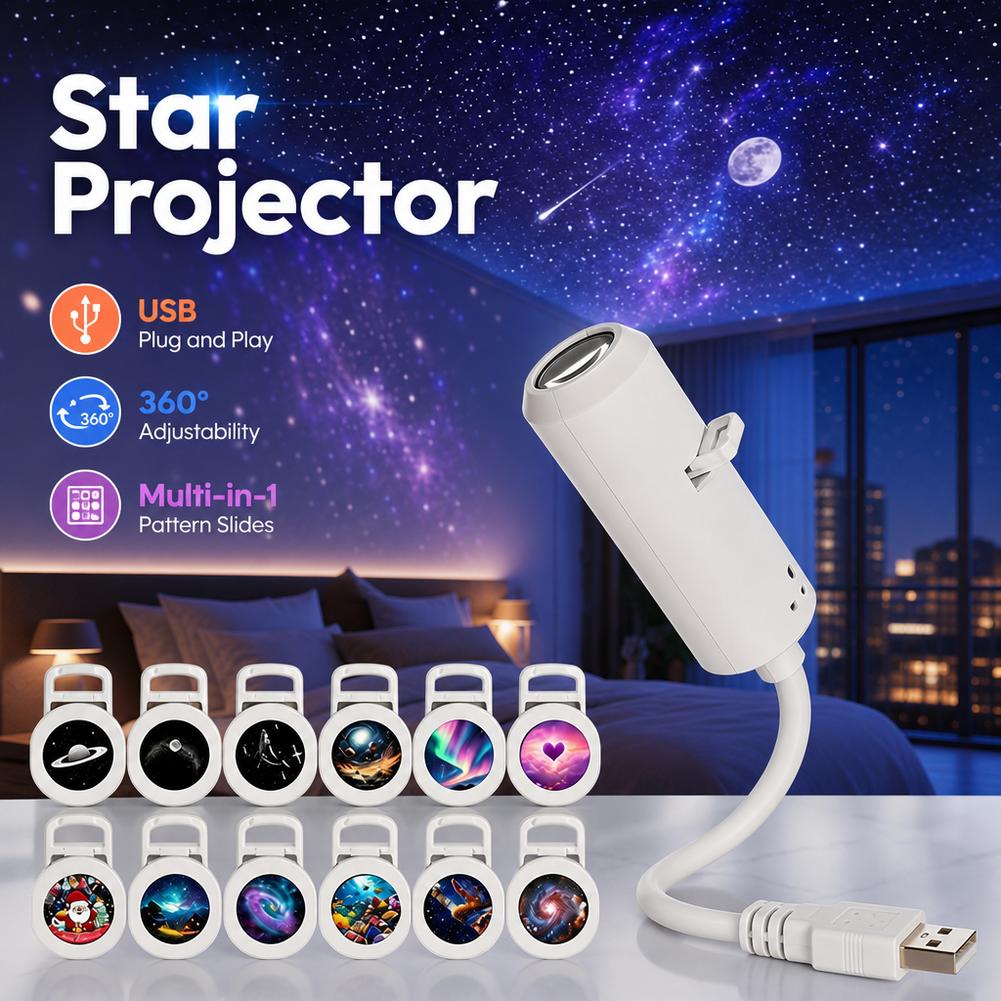 Planetarium Projector Home - 멀티인원 신형 USB 갤럭시 스타 프로젝터