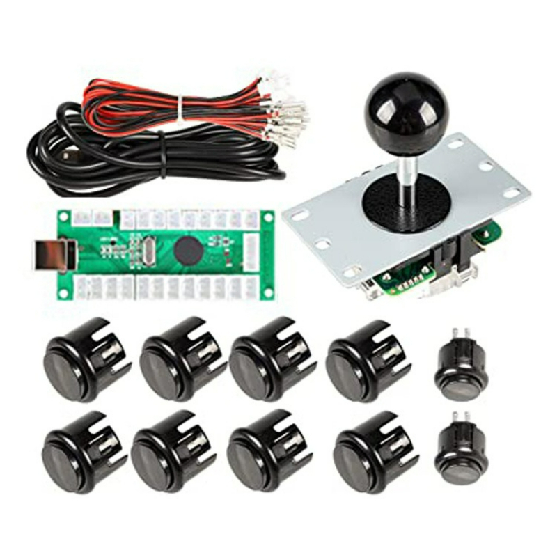 DIY 아케이드 조이스틱 키트 산와 스틱 5P30 스냅 - Circuit Snap Kit 리뷰 및 가격