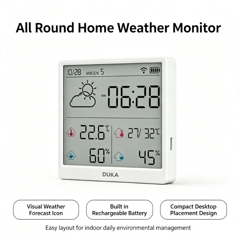 DUKA TH3 Wifi 스마트 온도 습도 센서 디지털 - Weather Station Indoor 리뷰 및 가격