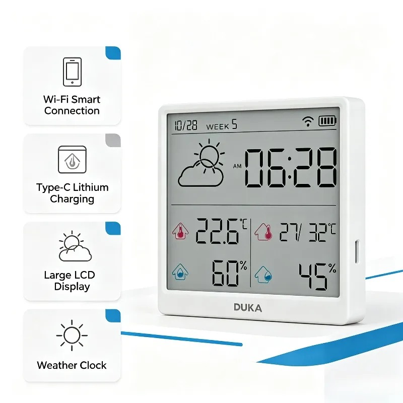 DUKA TH3 Wifi 스마트 온도 습도 센서 디지털 - Weather Station Indoor 리뷰 및 가격
