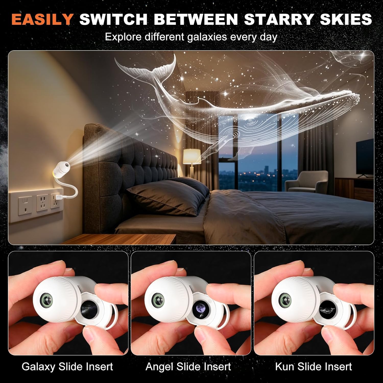 갤럭시 프로젝터 야간 조명, 스타 프로젝터 USB LE - Planetarium Projector Home 리뷰 및 가격