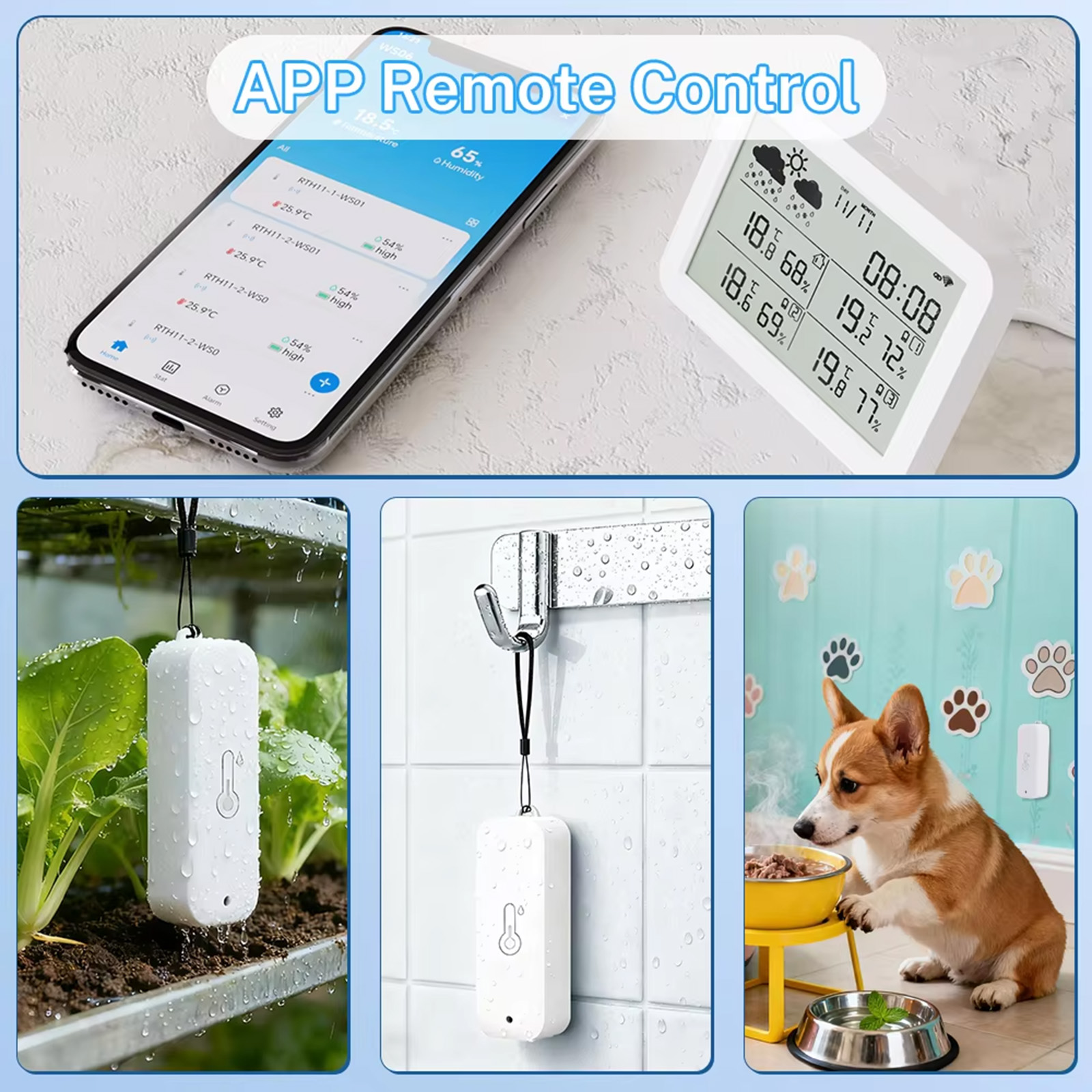 Tuya WiFi+RF433 기상 관측소, 스마트 홈  - Weather Station Indoor 리뷰 및 가격