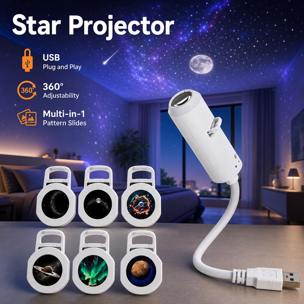 멀티인원 신형 USB 갤럭시 스타 프로젝터 나이트 라이 - Planetarium Projector Home 리뷰 및 가격